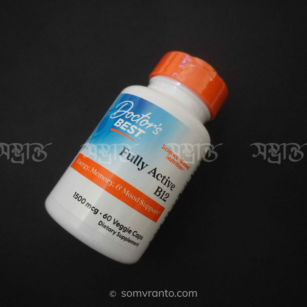 Doctor's Best, Fully Active Vitamin B12 Premium 1500 mcg 60 Veg Caps