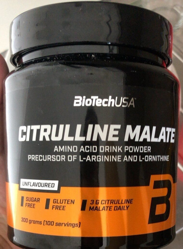 Biotech USA Citrulline Malate Powder - Green Apple Flavor