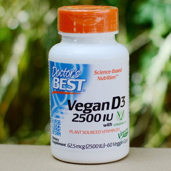 Doctor's Best, Vitamin D3 Vegan Premium 2500 IU, 60 VCAPS